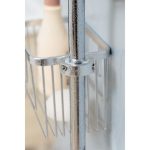 CESTILLO CON COLGADOR BARRA ALUMINIUM